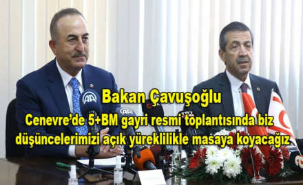 Çavuşoğlu, KKTC’li mevkidaşı Ertuğruloğlu ile görüştü